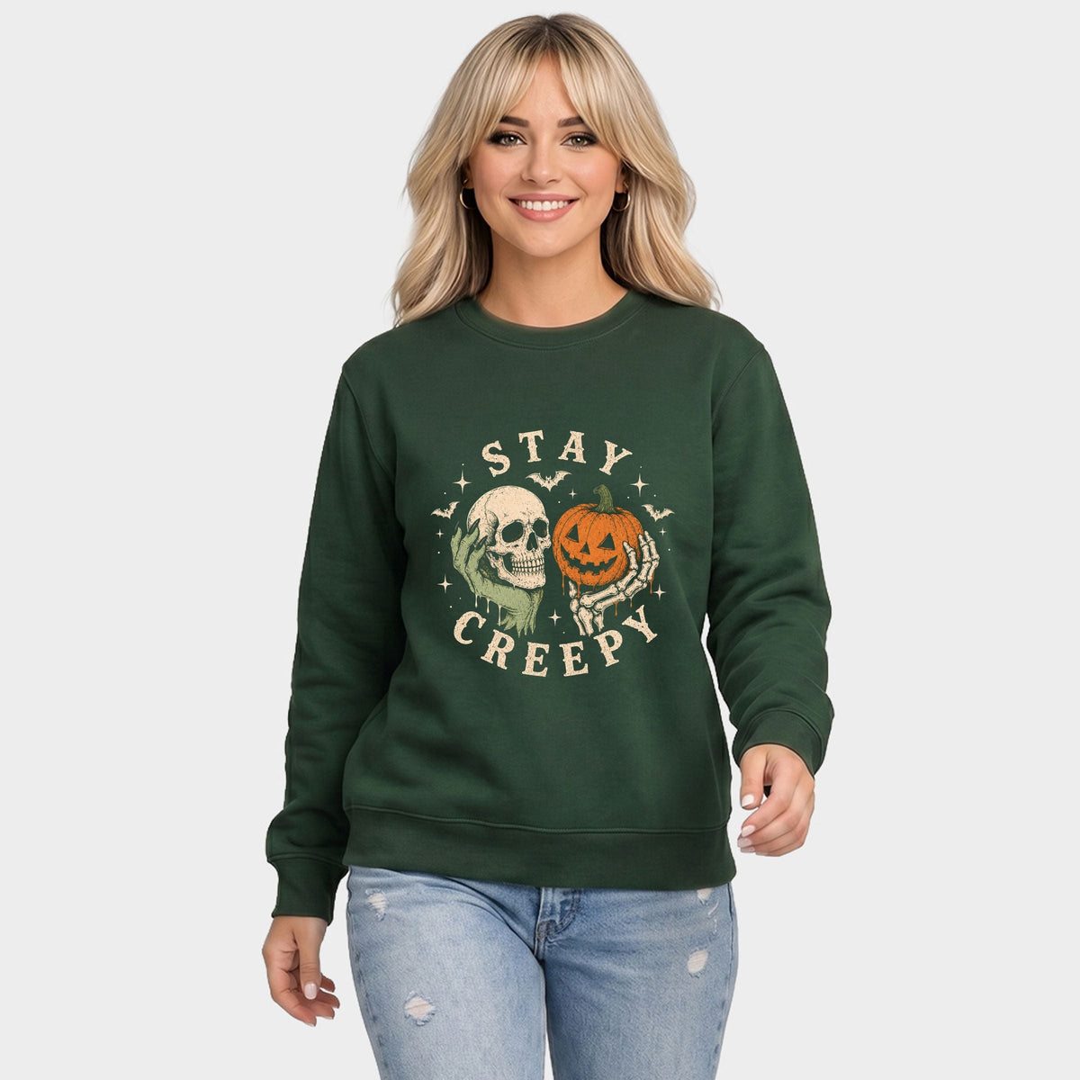 Stay Creepy - Women's Graphic Sweatshirt