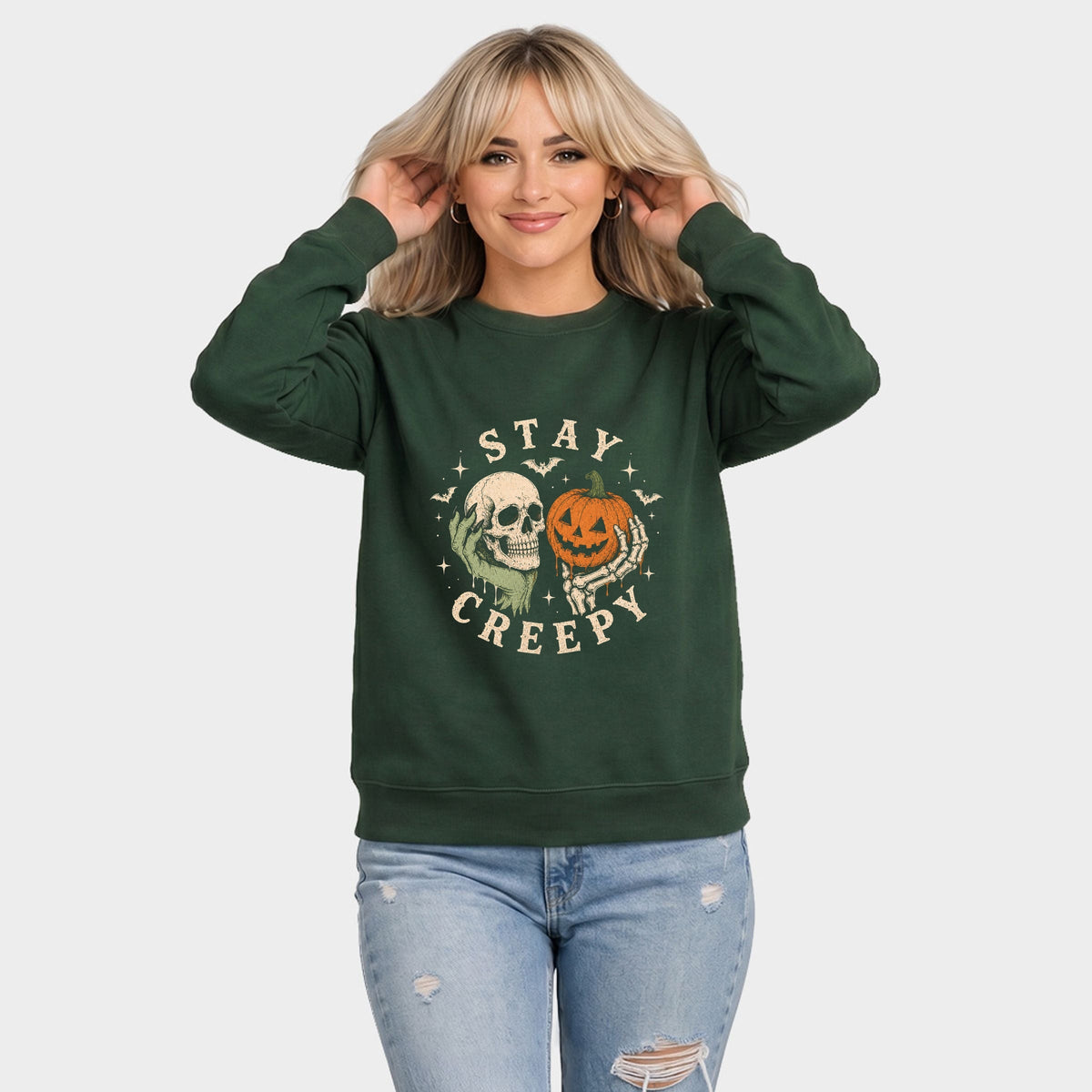 Stay Creepy - Women's Graphic Sweatshirt