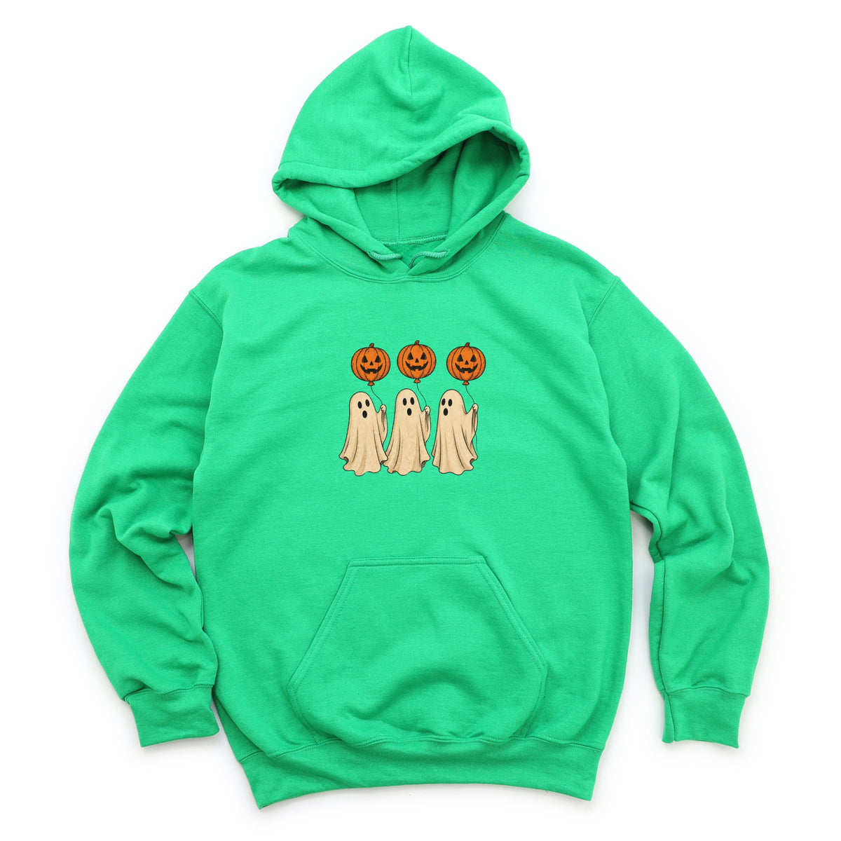 Ghosts With Pumpkins - Women's Graphic Hoodie