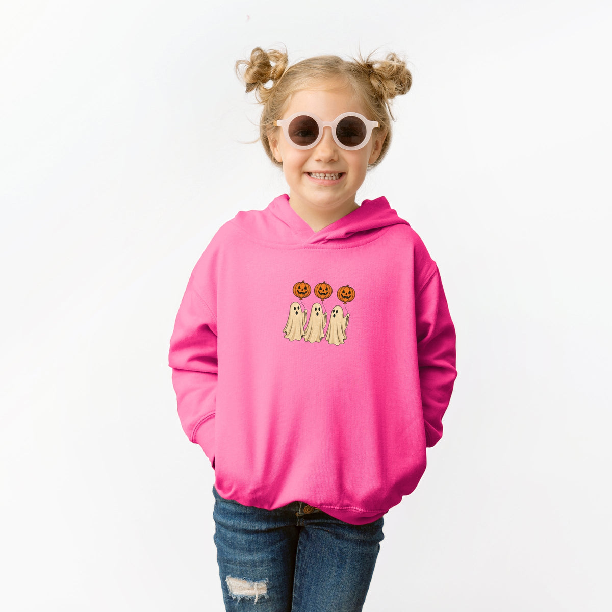Ghosts With Pumpkins - Toddler Hoodie