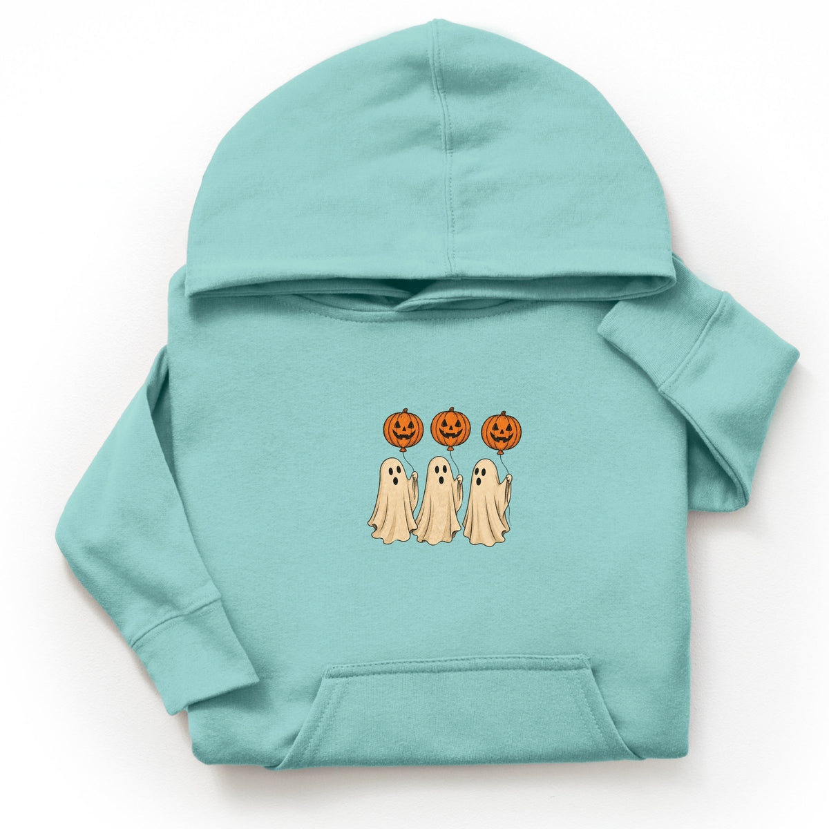 Ghosts With Pumpkins - Youth Graphic Hoodie