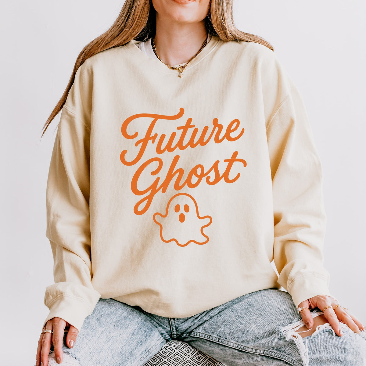 Future Ghost - Women's Lightweight Garment Dyed Sweatshirt