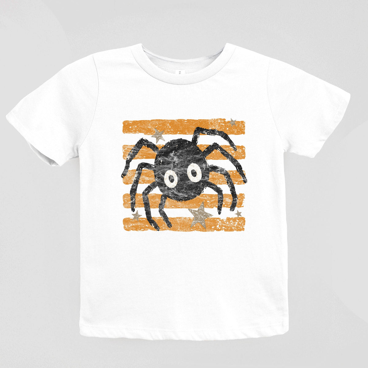 Spider Orange Stripes - Youth Short Sleeve Graphic T-Shirt