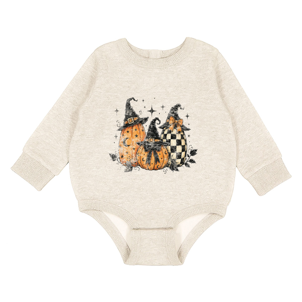 Witch Hat Pumpkins - Infant Fleece BodySuit