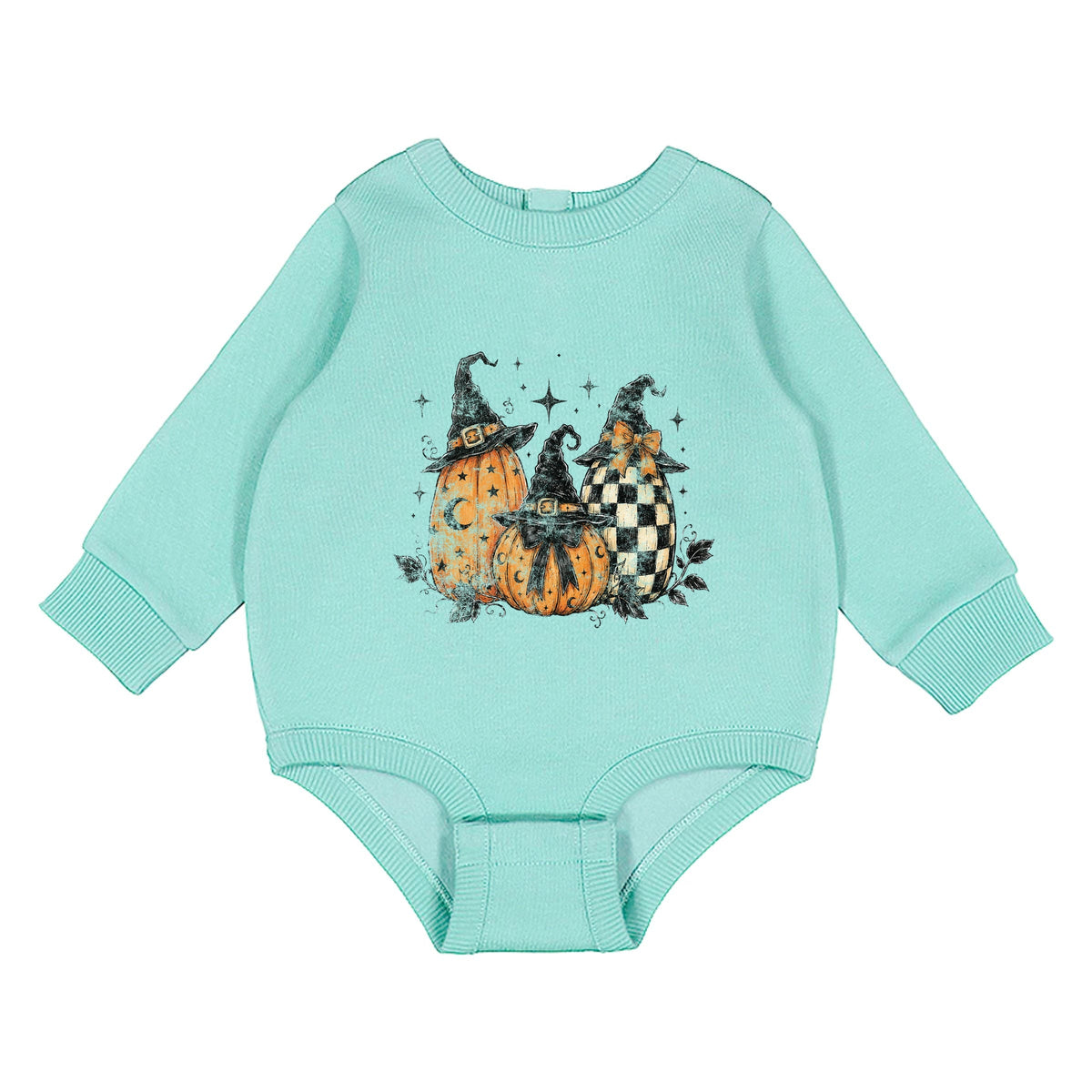 Witch Hat Pumpkins - Infant Fleece BodySuit