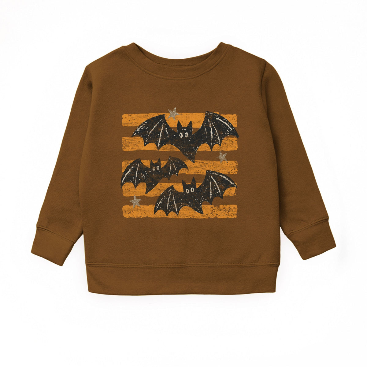 Bats Orange Stripes - Youth Graphic Sweatshirt