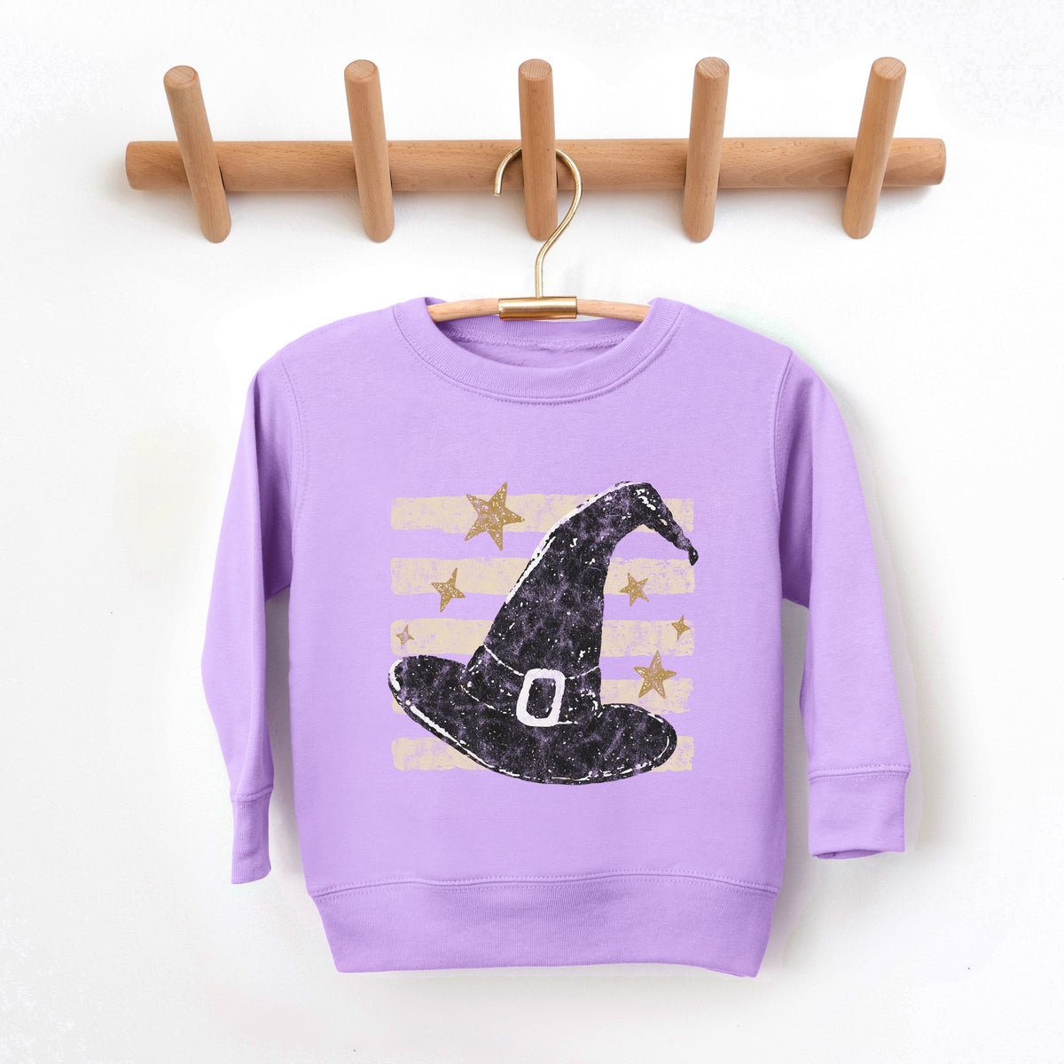 Witch Hat Stripes - Toddler Graphic Sweatshirt