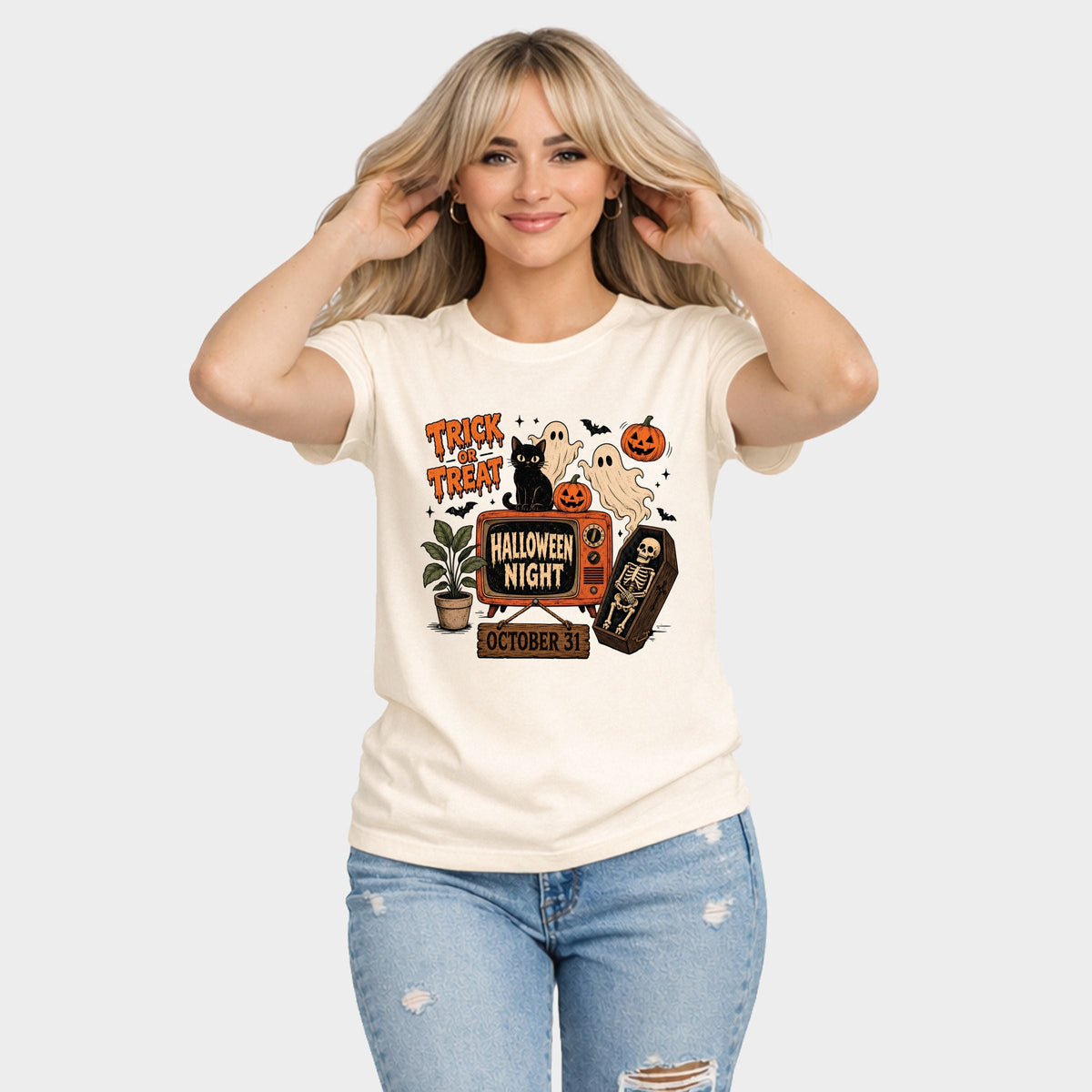 Trick Or Treat TV - Women's Short Sleeve Graphic T-Shirt