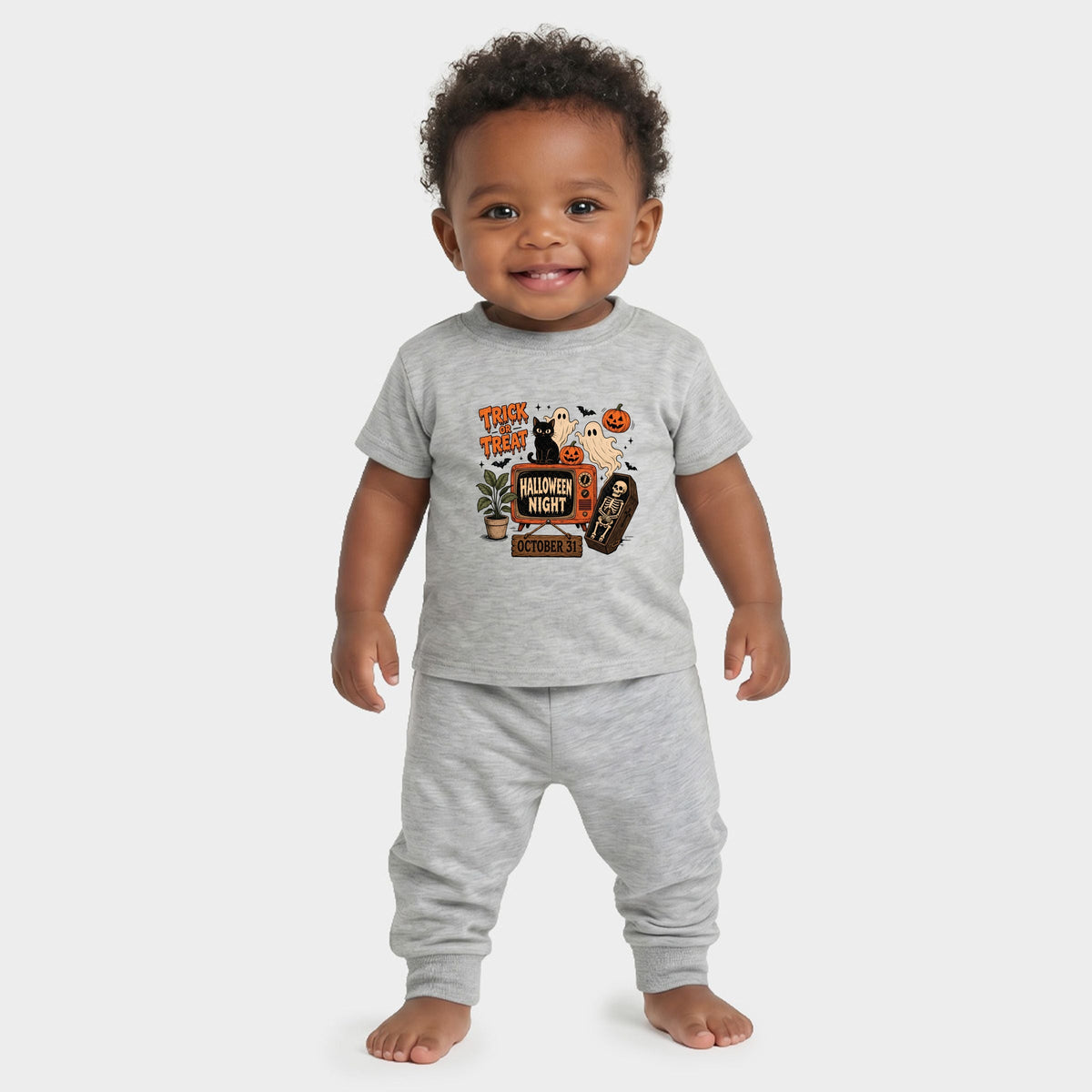 Trick Or Treat TV - Infant Jogger Pant Crew Set