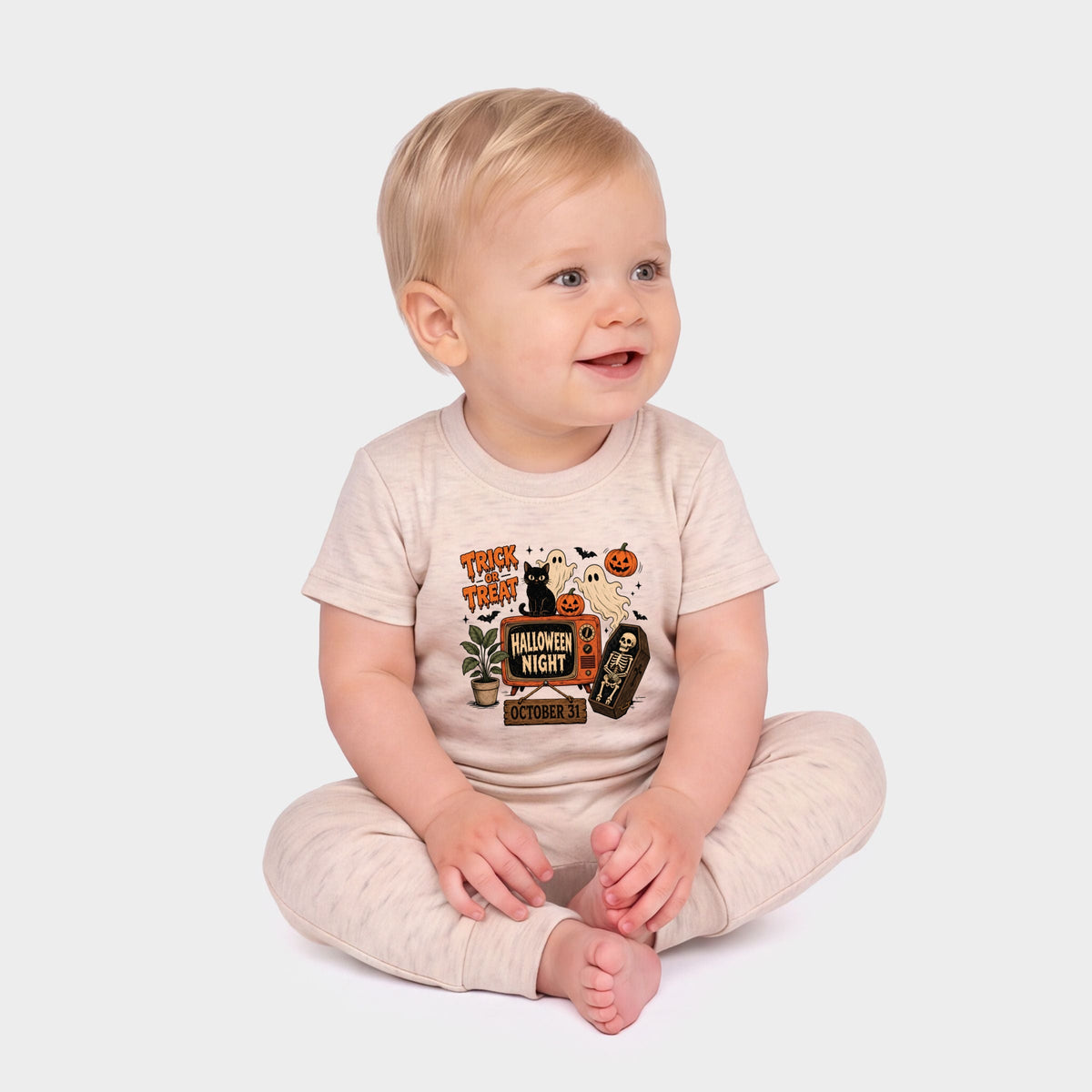 Trick Or Treat TV - Infant Jogger Pant Crew Set