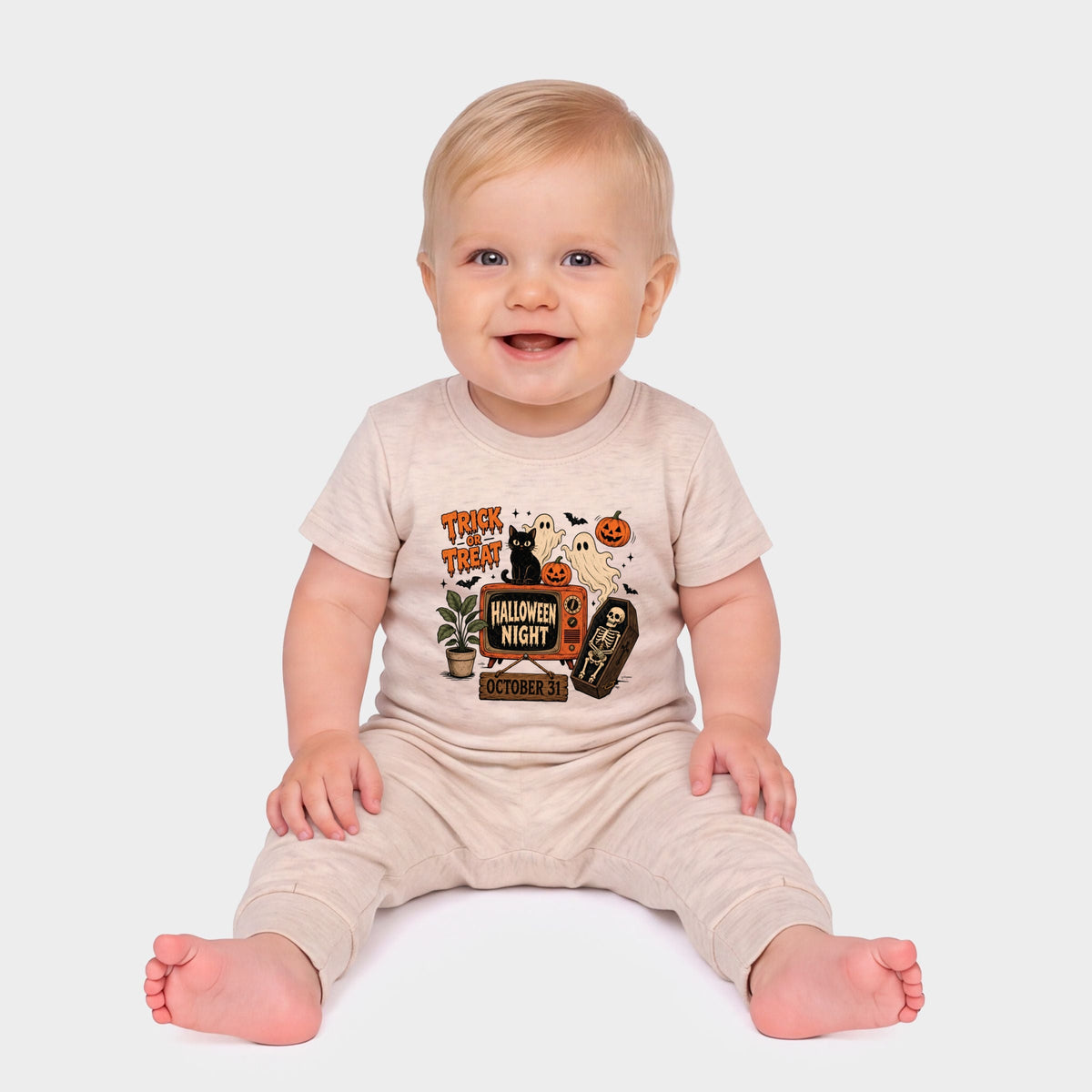 Trick Or Treat TV - Infant Jogger Pant Crew Set