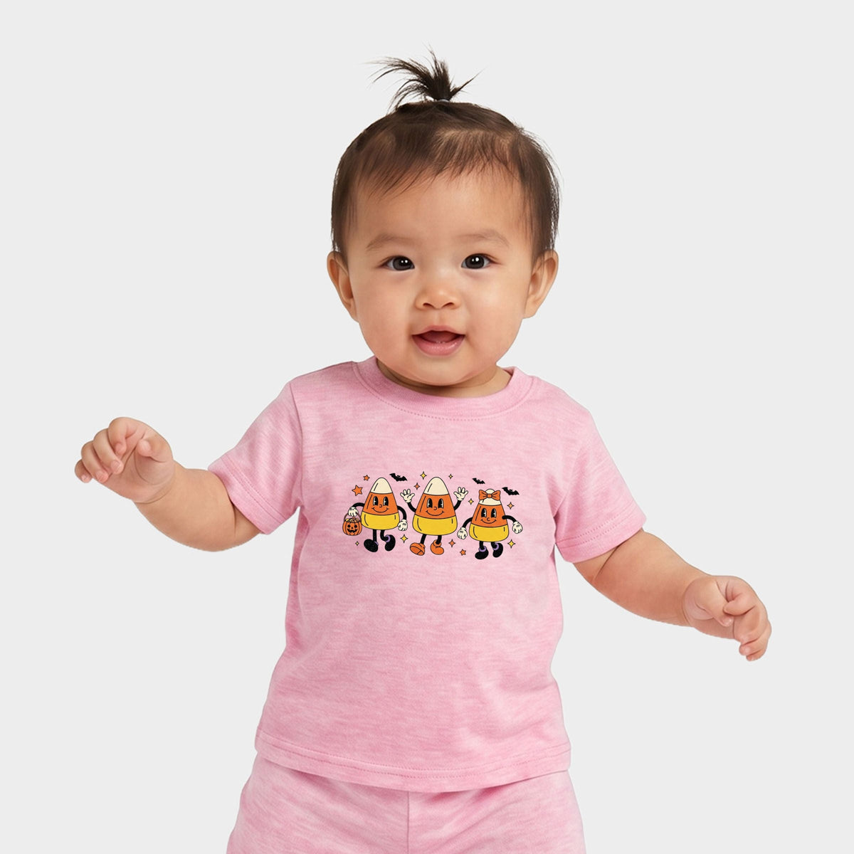Candy Corn Retro Characters - Infant Jogger Pant Crew Set