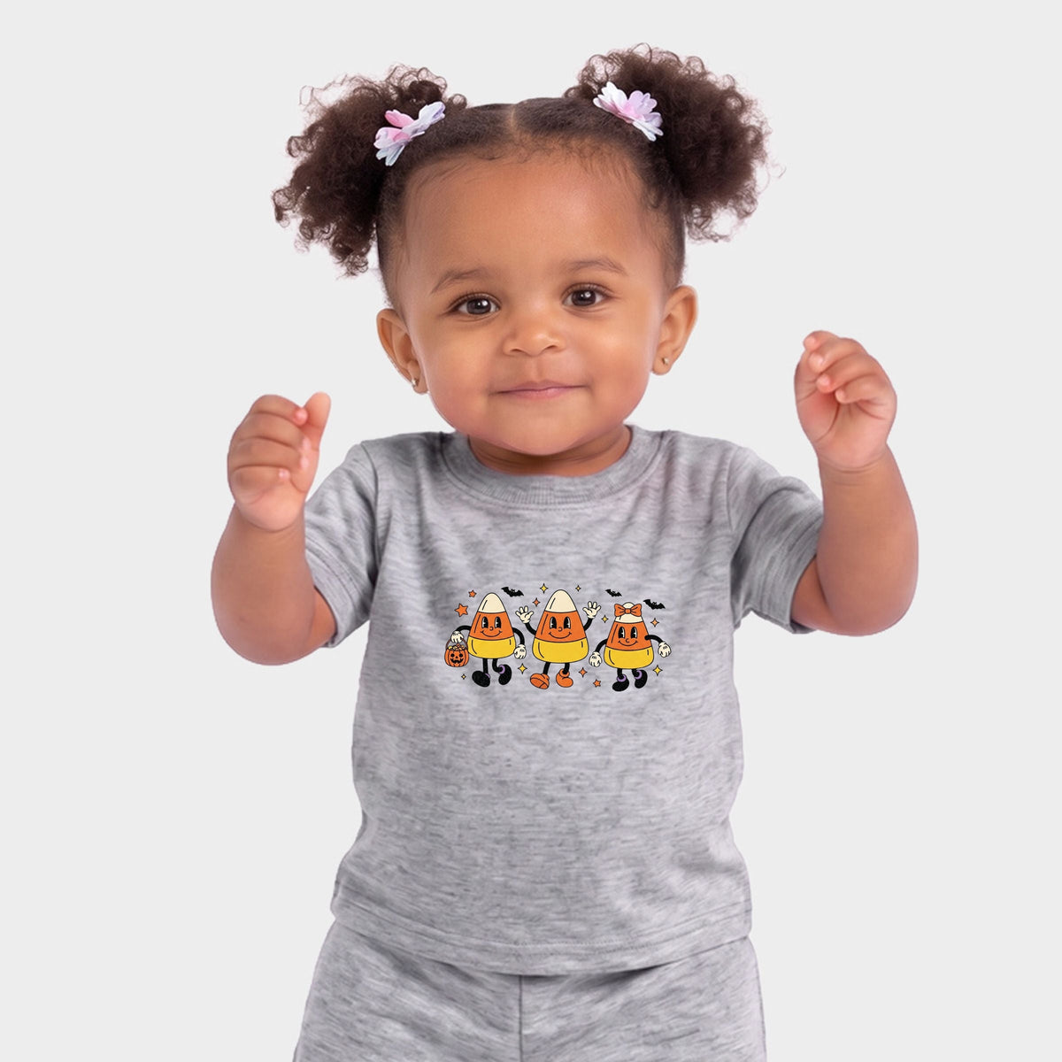 Candy Corn Retro Characters - Infant Jogger Pant Crew Set