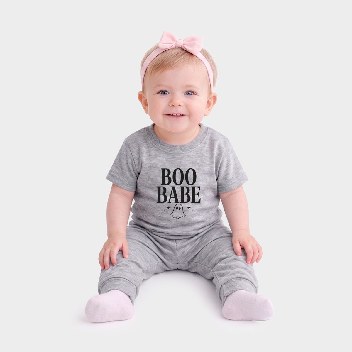 Boo Babe Ghost - Infant Jogger Pant Crew Set