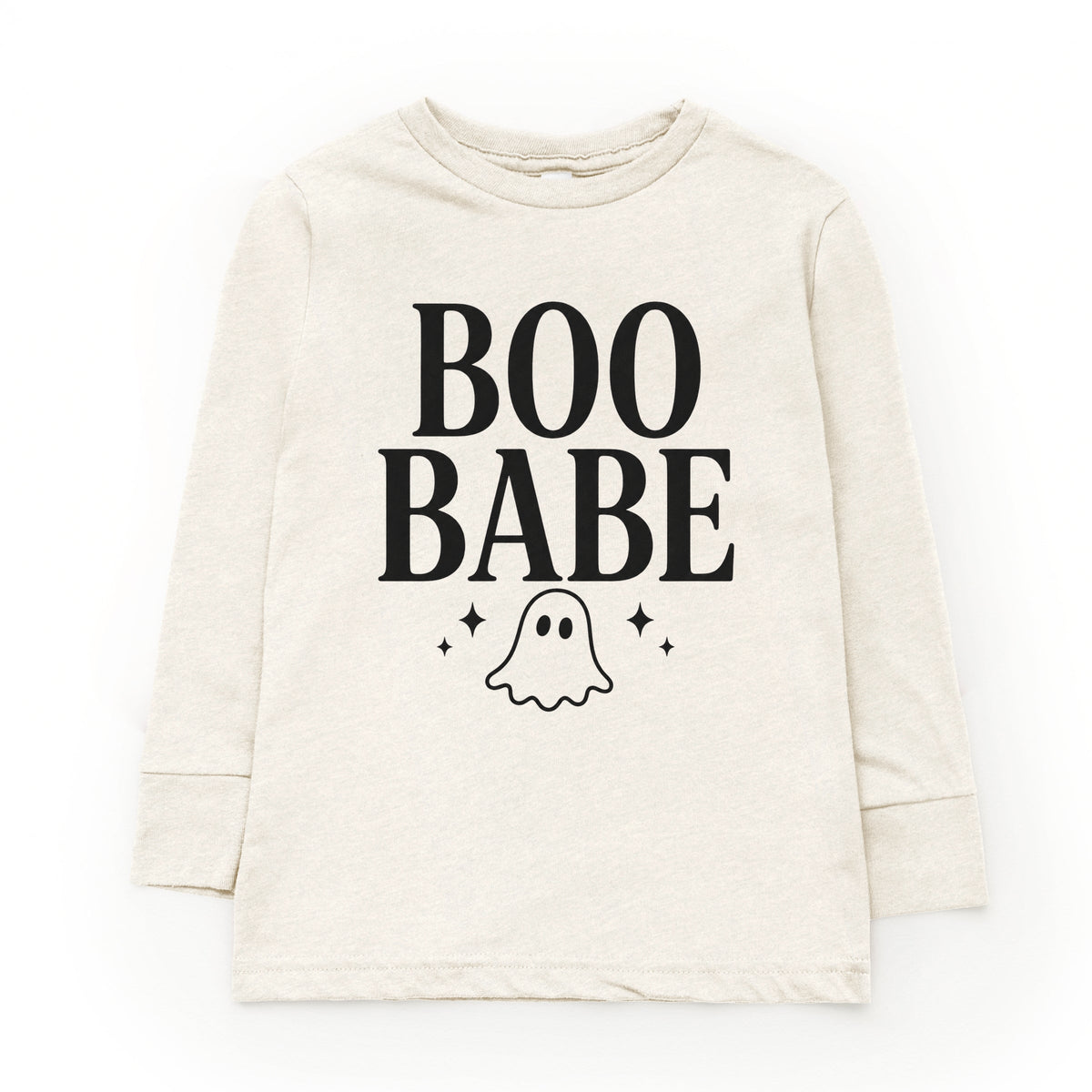 Boo Babe Ghost - Youth Long Sleeve Graphic T-Shirt