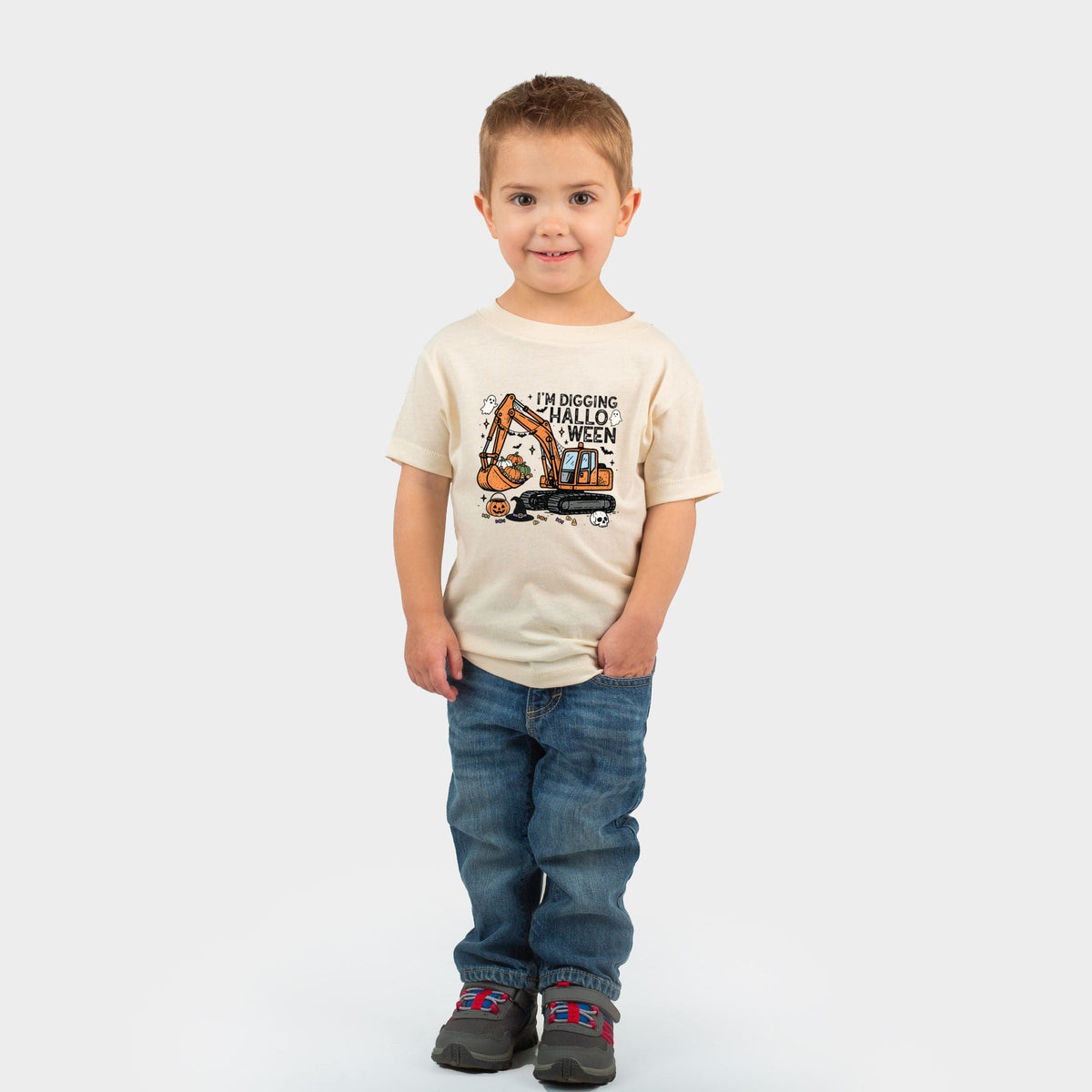 I'm Digging Halloween - Toddler Short Sleeve Graphic T-Shirt