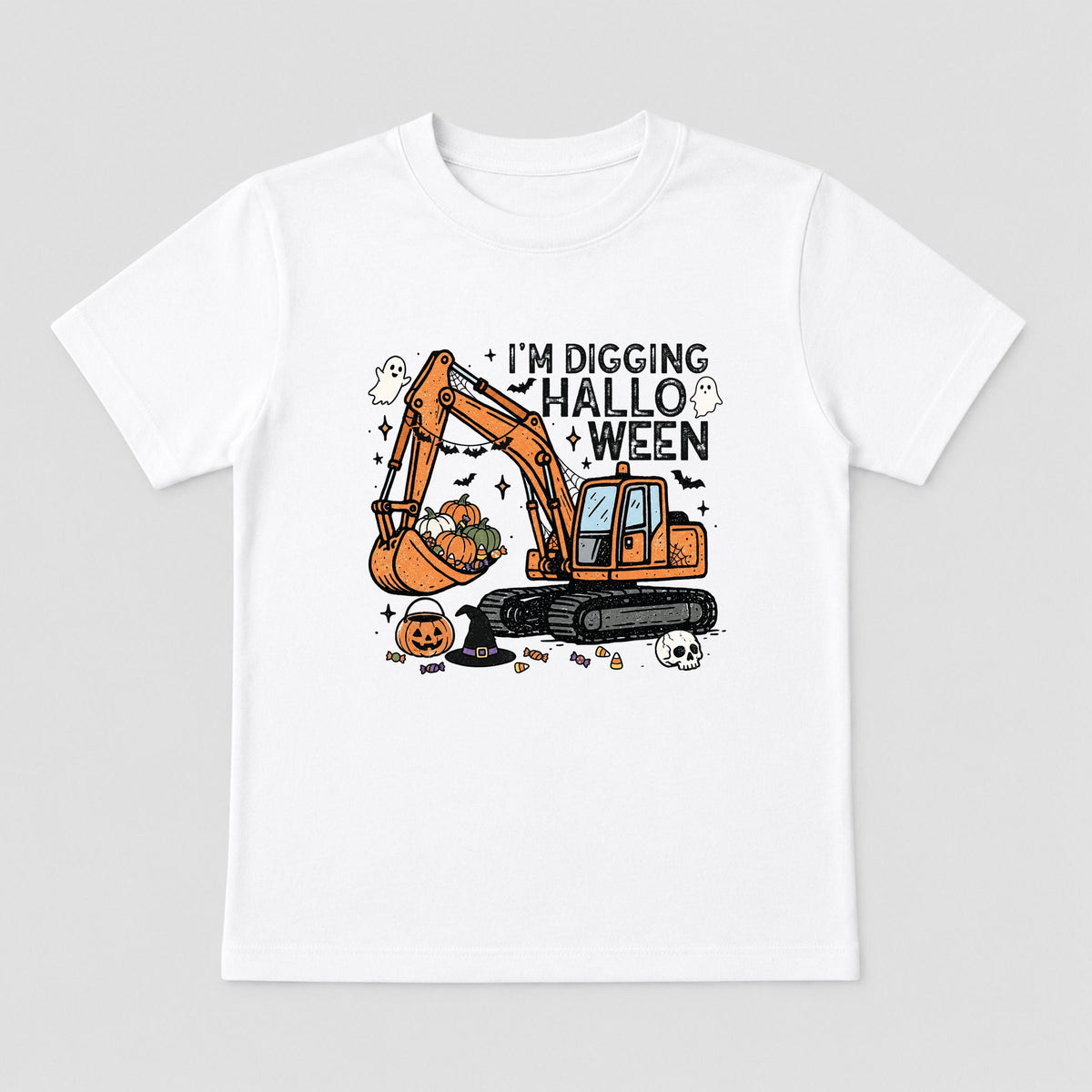 I'm Digging Halloween - Toddler Short Sleeve Graphic T-Shirt
