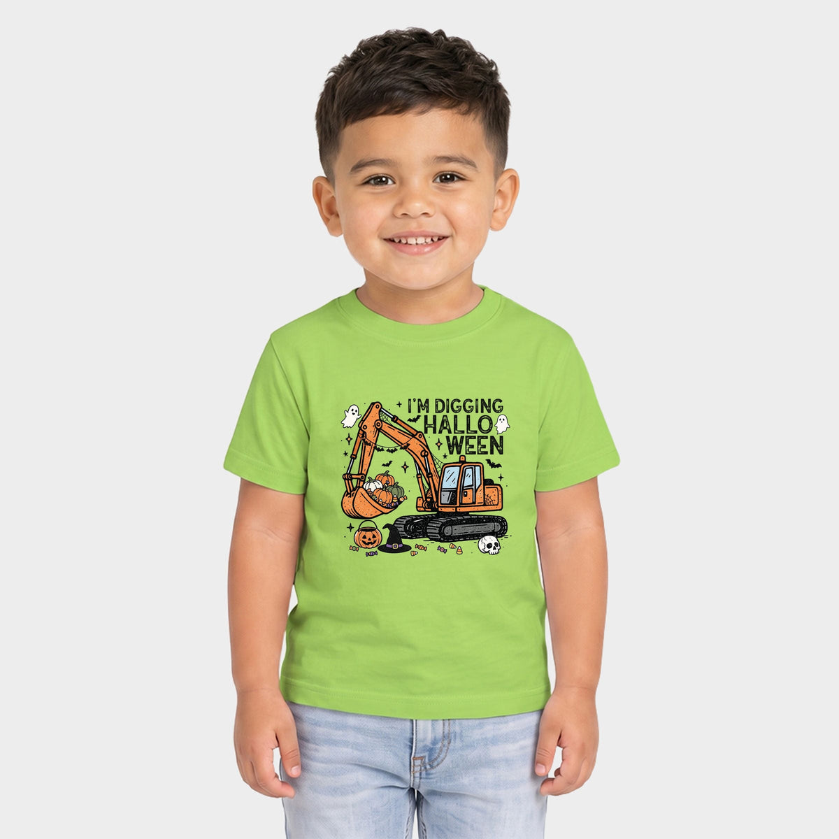 I'm Digging Halloween - Toddler Short Sleeve Graphic T-Shirt
