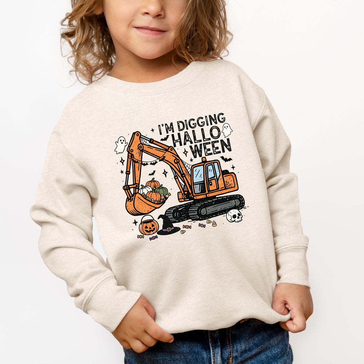 I'm Digging Halloween - Toddler Graphic Sweatshirt