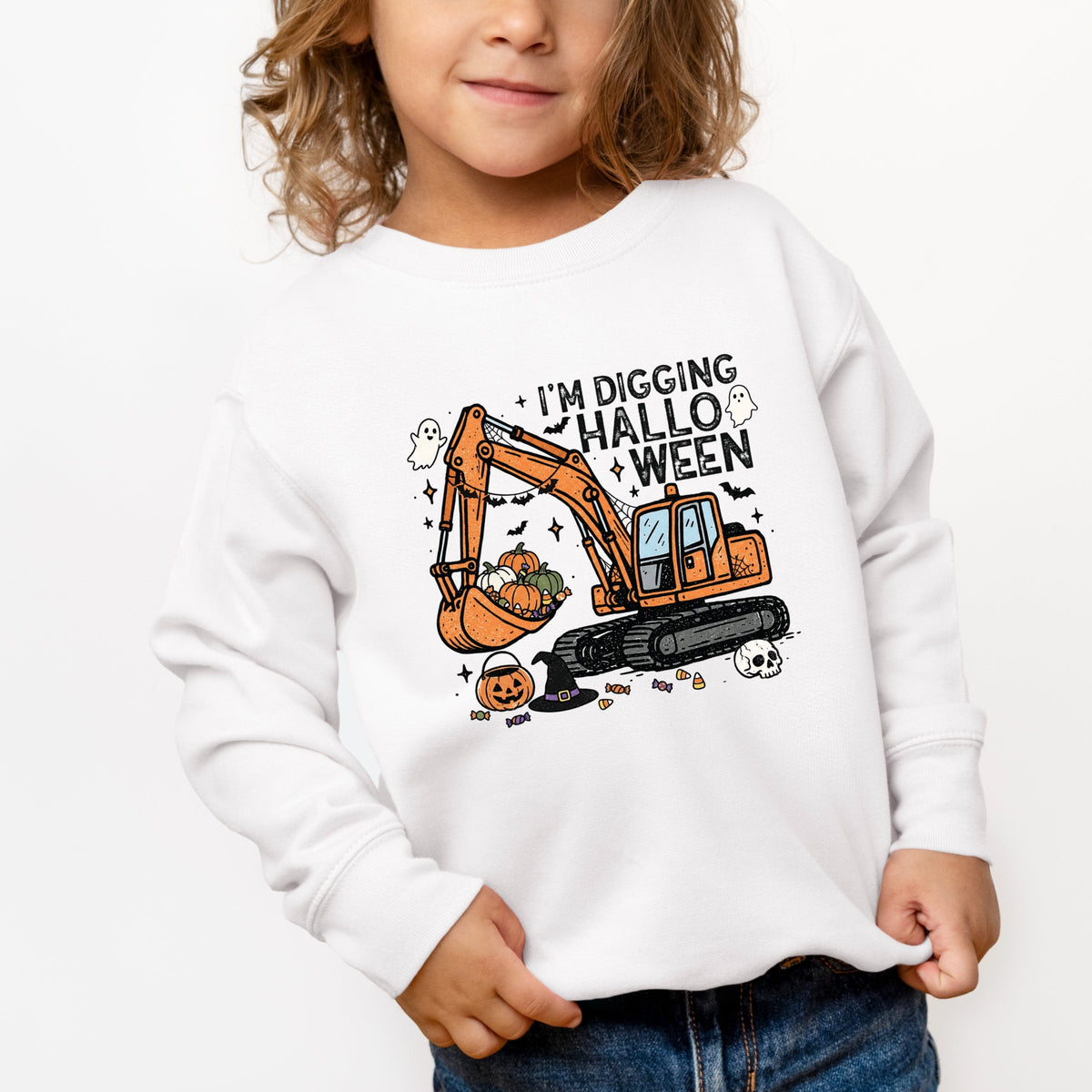 I'm Digging Halloween - Toddler Graphic Sweatshirt