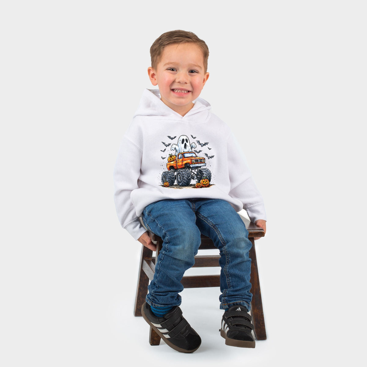 Monster Truck Ghost - Toddler Hoodie