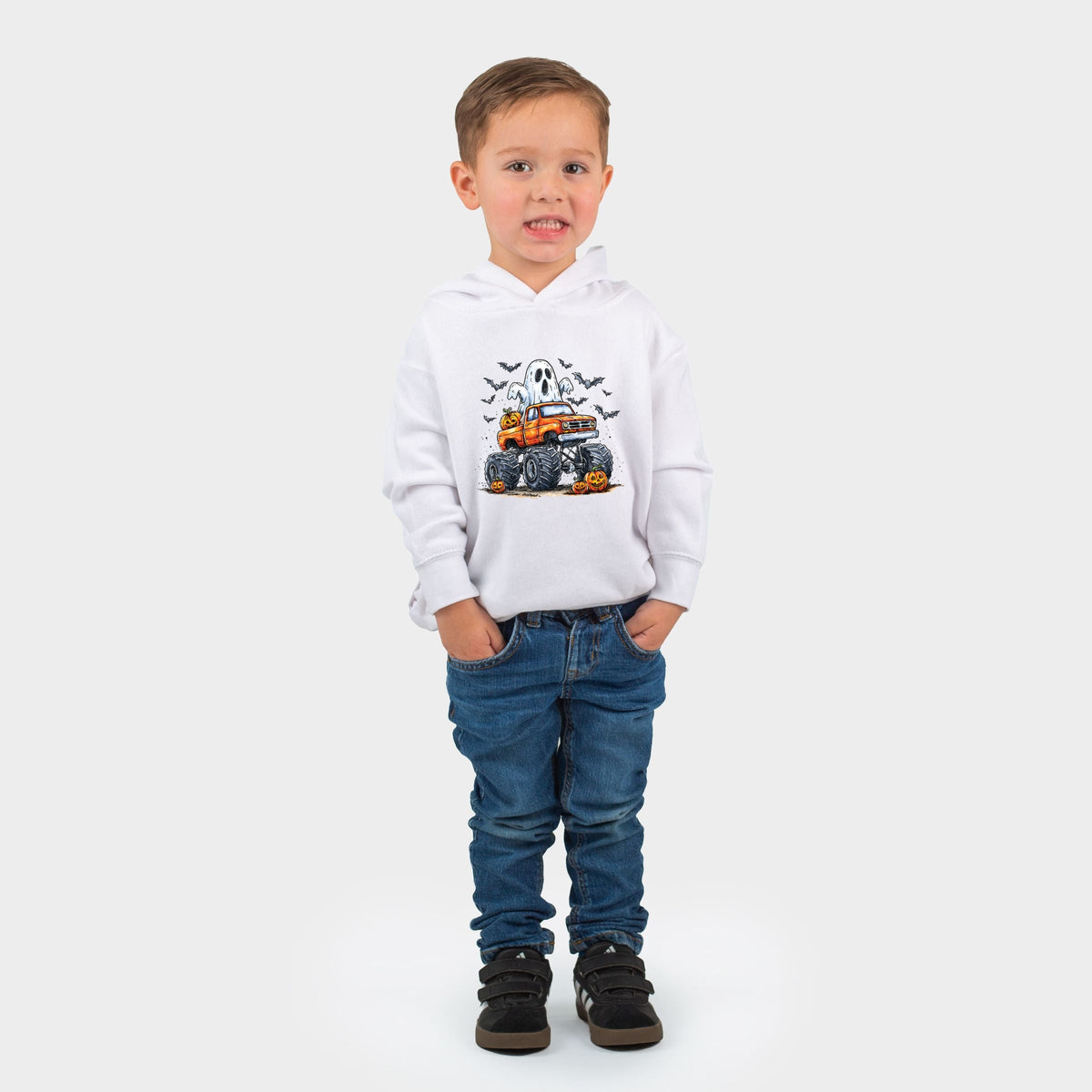 Monster Truck Ghost - Toddler Hoodie