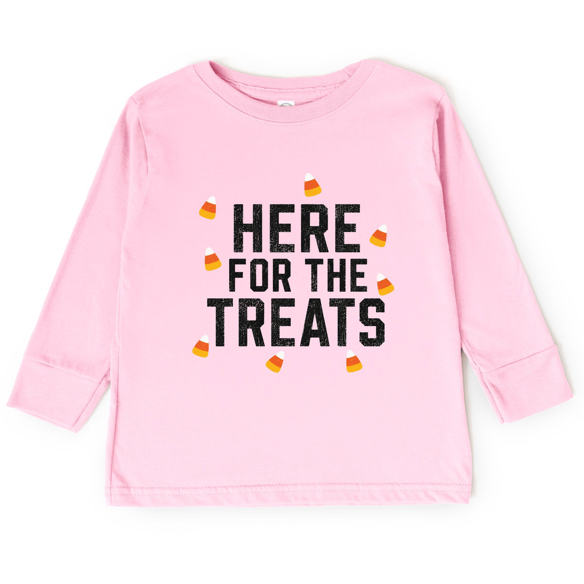 Here For The Treats - Toddler Long Sleeve Graphic Tee