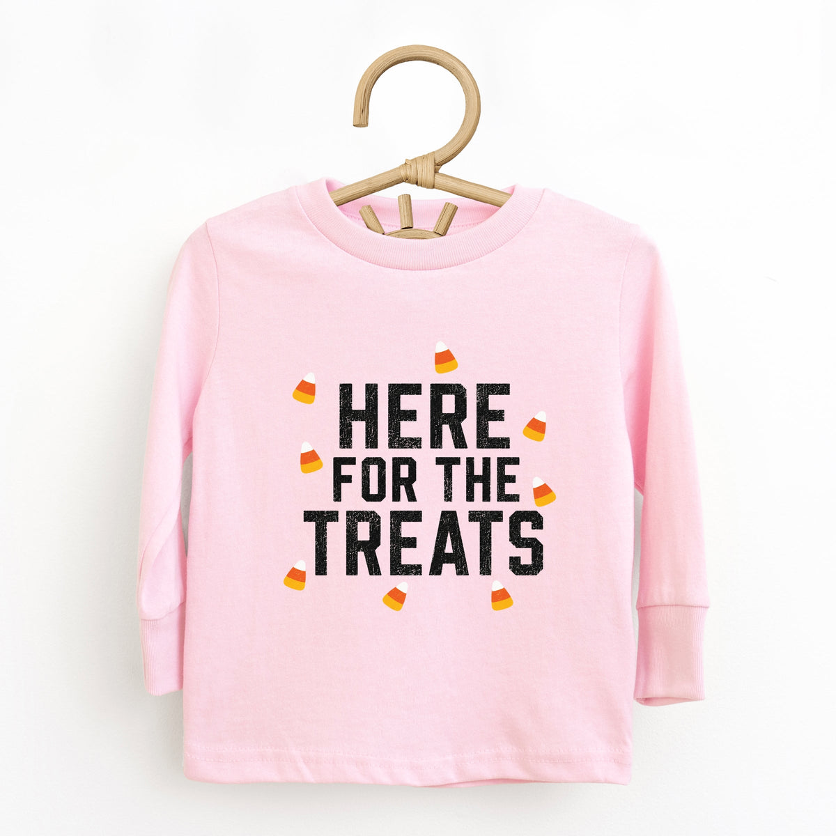 Here For The Treats - Toddler Long Sleeve Graphic Tee