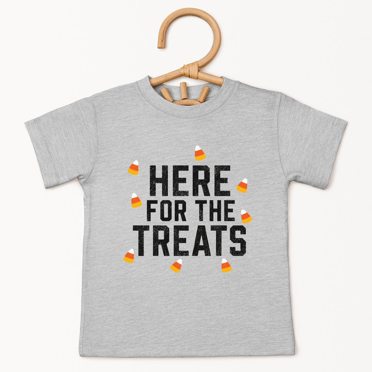 Here For The Treats - Toddler Short Sleeve Graphic T-Shirt