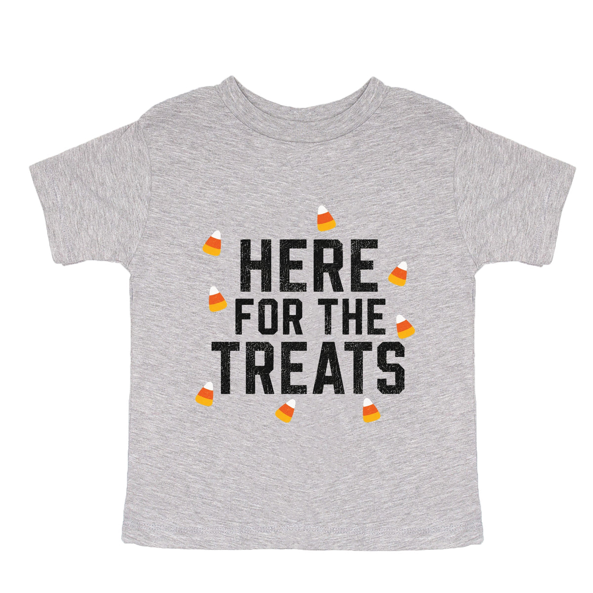 Here For The Treats - Toddler Short Sleeve Graphic T-Shirt