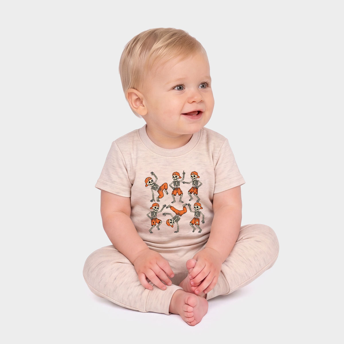 Break Dancing Skeletons - Infant Jogger Pant Crew Set
