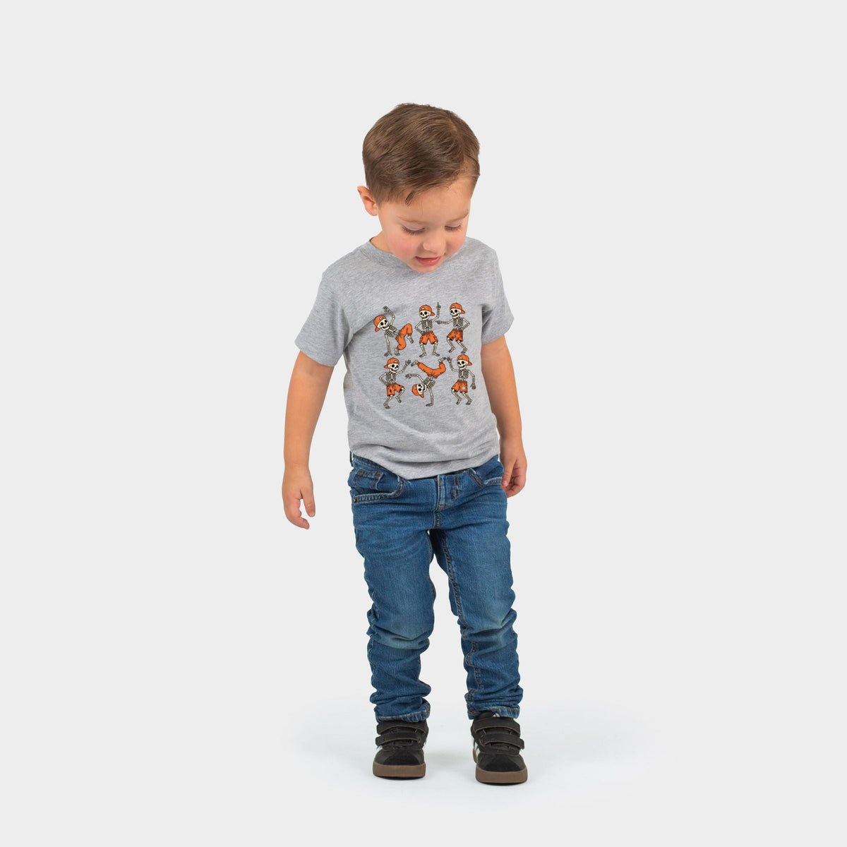 Break Dancing Skeletons - Toddler Short Sleeve Graphic T-Shirt