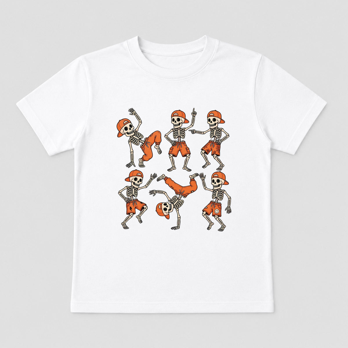 Break Dancing Skeletons - Toddler Short Sleeve Graphic T-Shirt