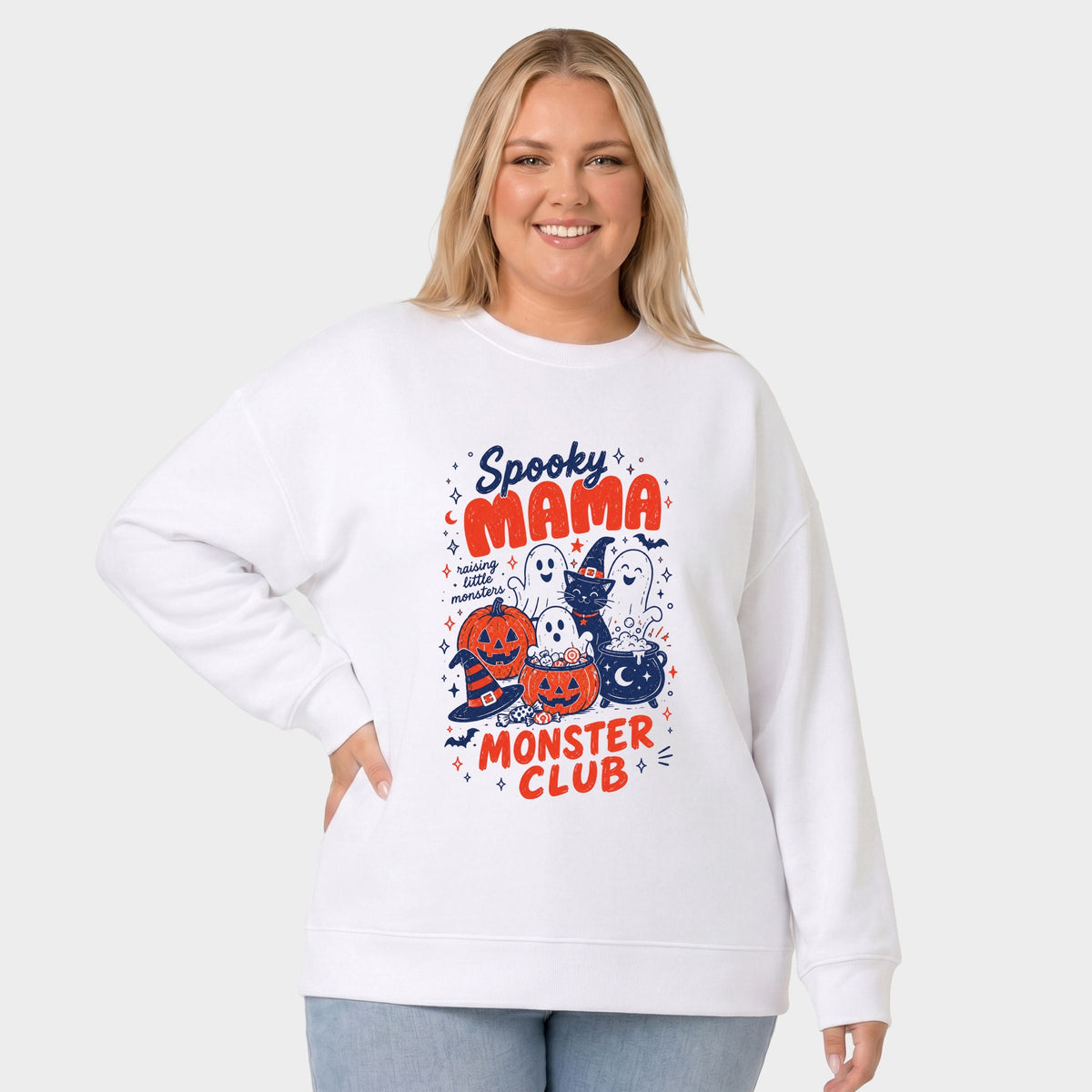 Spooky Mama Monster Club - Women's Plus Sweatshirt