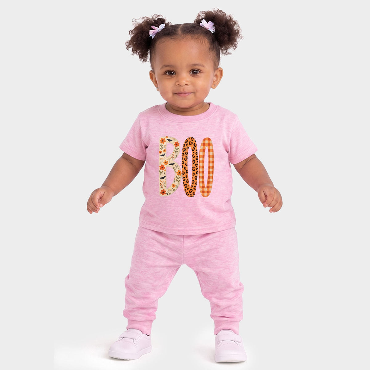 Boo Tall Pattern - Infant Jogger Pant Crew Set
