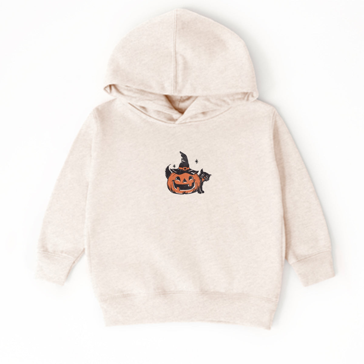 Pumpkin Witch and Cat - Toddler Hoodie