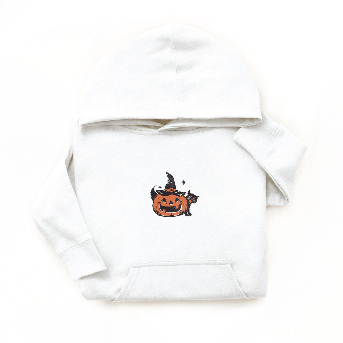 Pumpkin Witch and Cat - Youth Graphic Hoodie