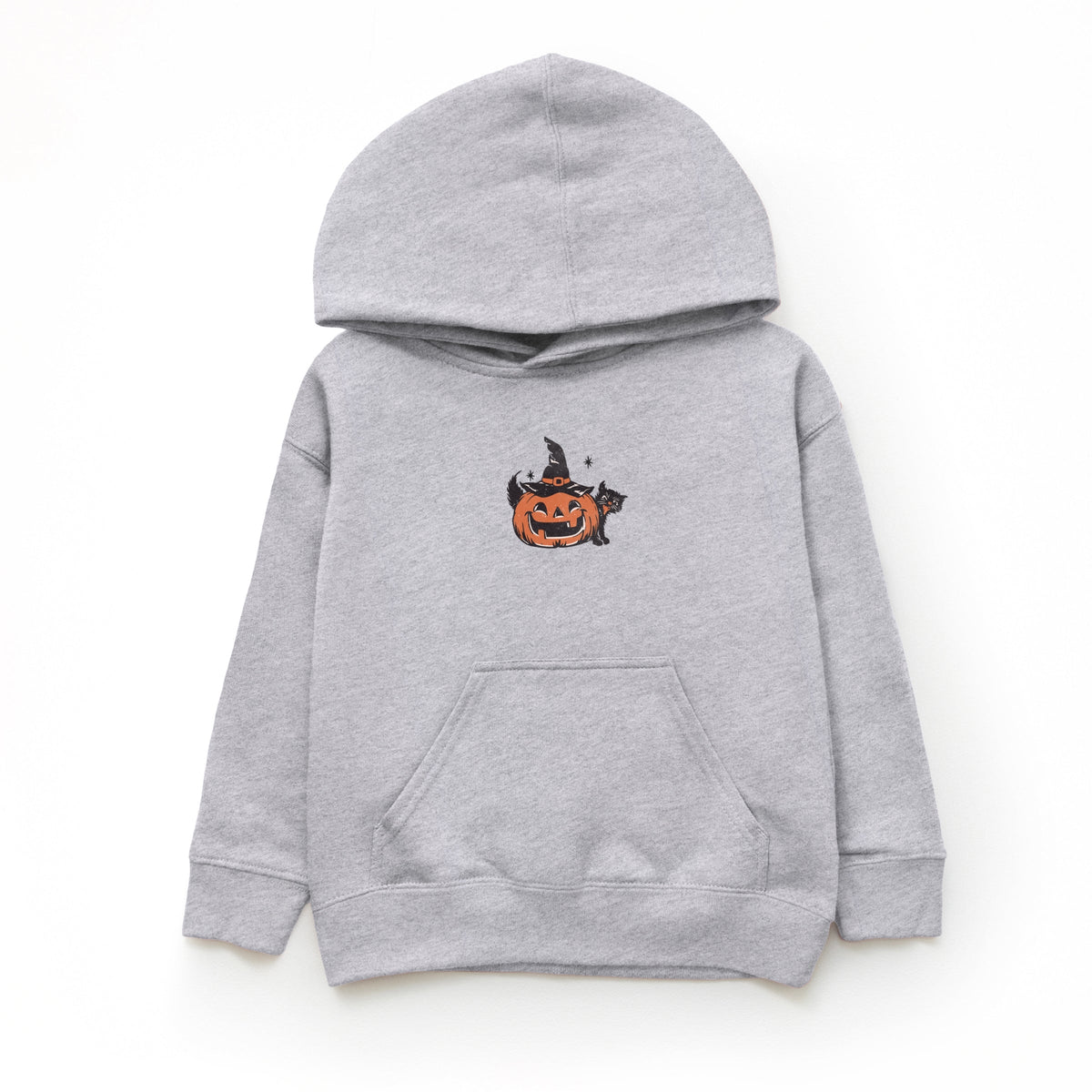Pumpkin Witch and Cat - Youth Graphic Hoodie