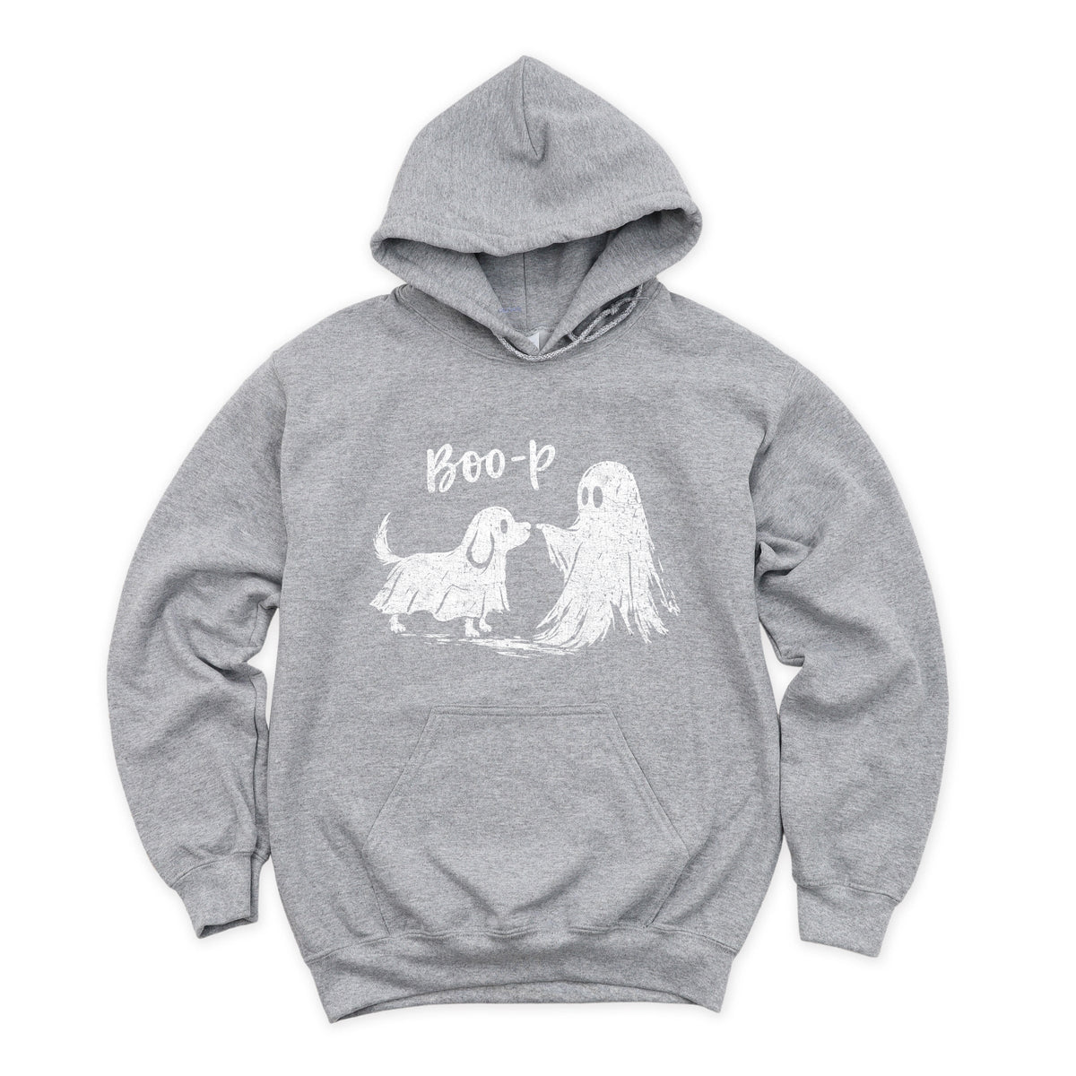 Boo-P Ghost and Dog - Men's Graphic Hoodie