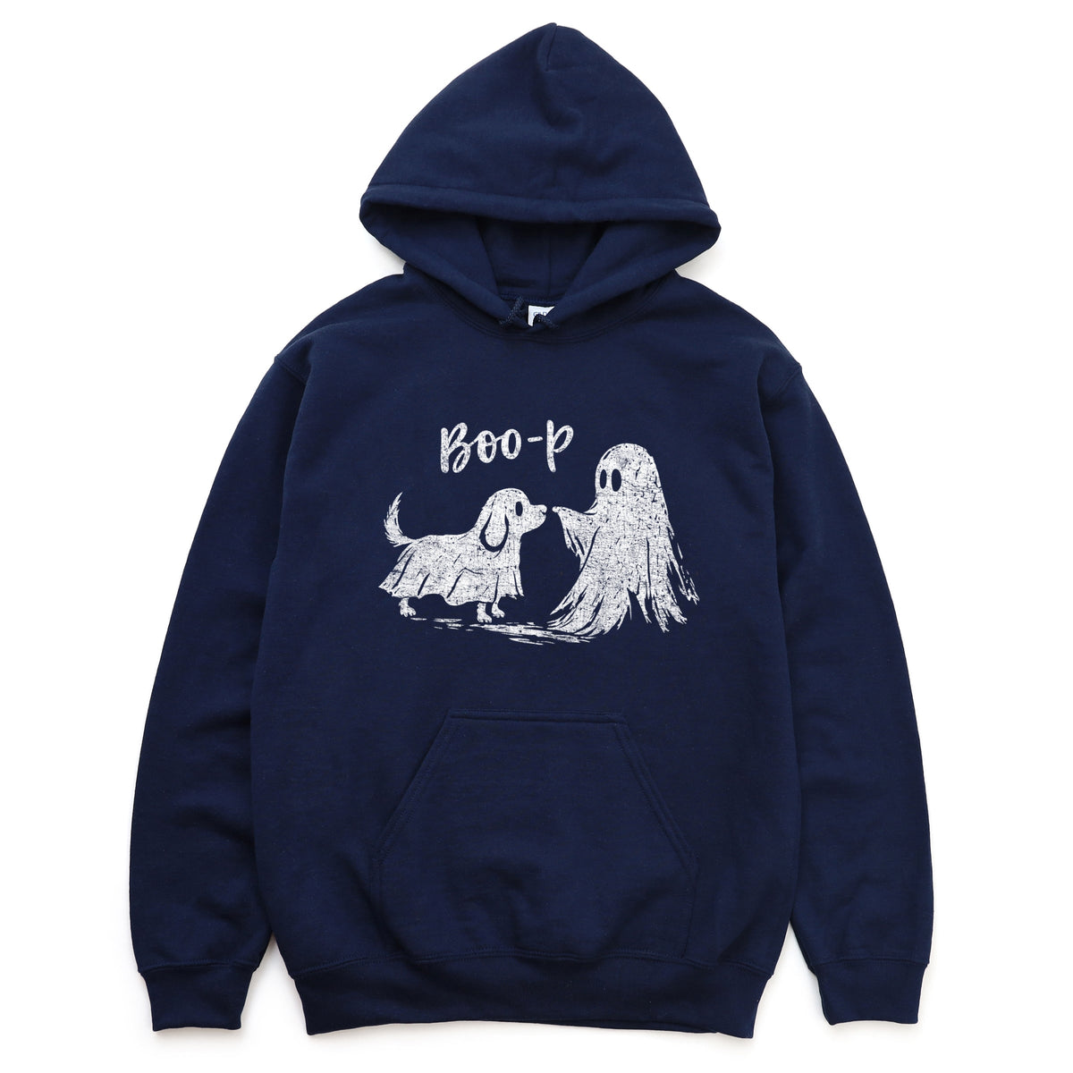 Boo-P Ghost and Dog - Men's Graphic Hoodie