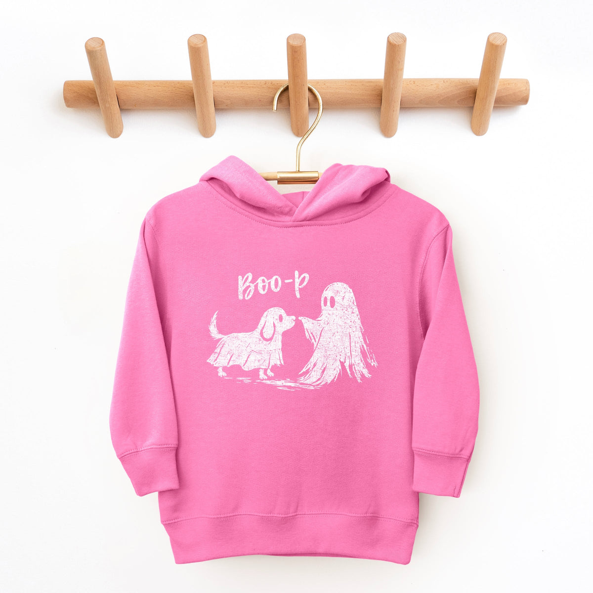 Boo-P Ghost and Dog - Toddler Hoodie
