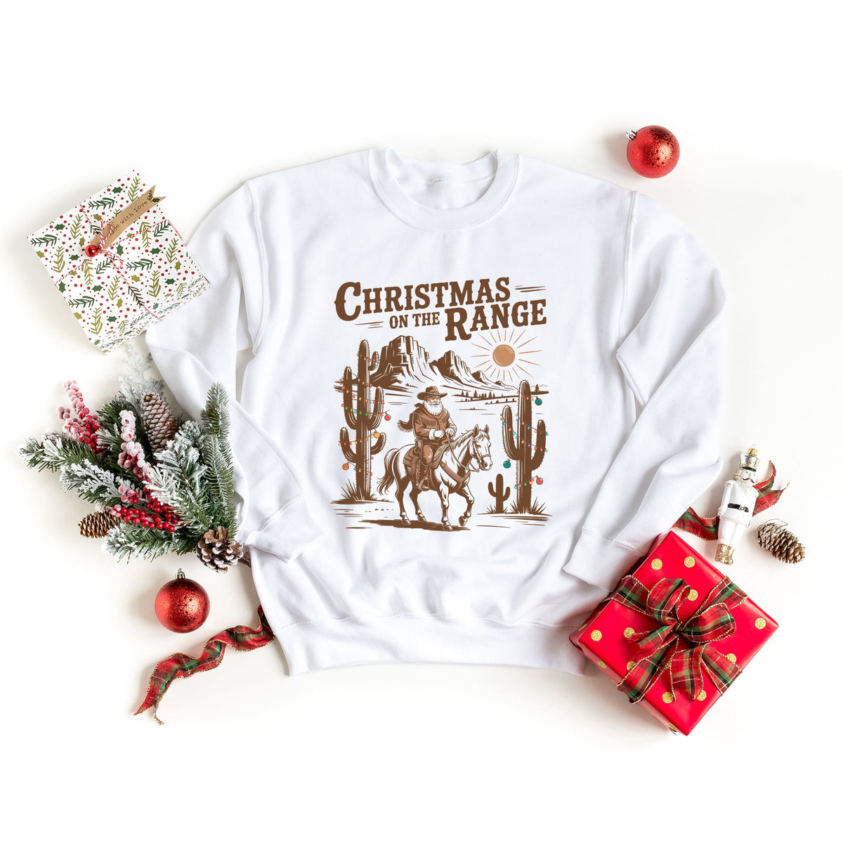 Christmas on the Range - Women's Graphic Sweatshirt