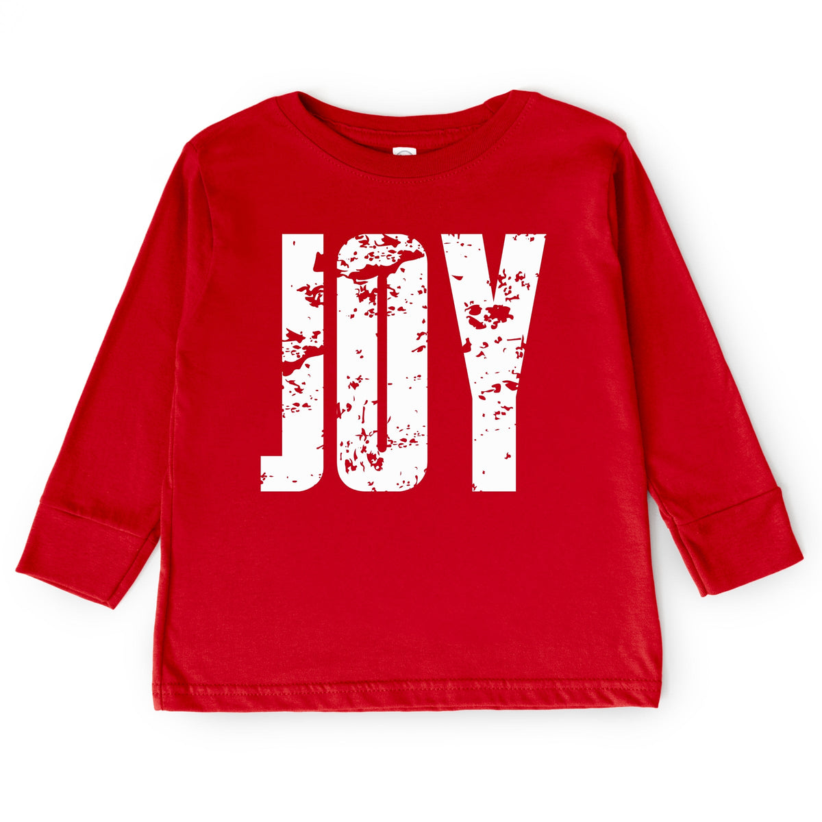 Joy Block Distressed - Toddler Long Sleeve Graphic Tee