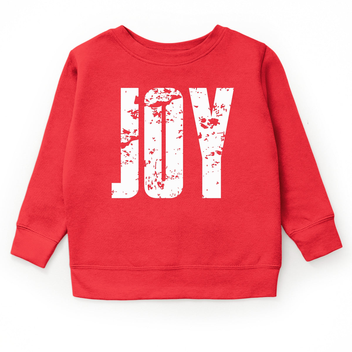 Joy Block Distressed - Youth Graphic Sweatshirt