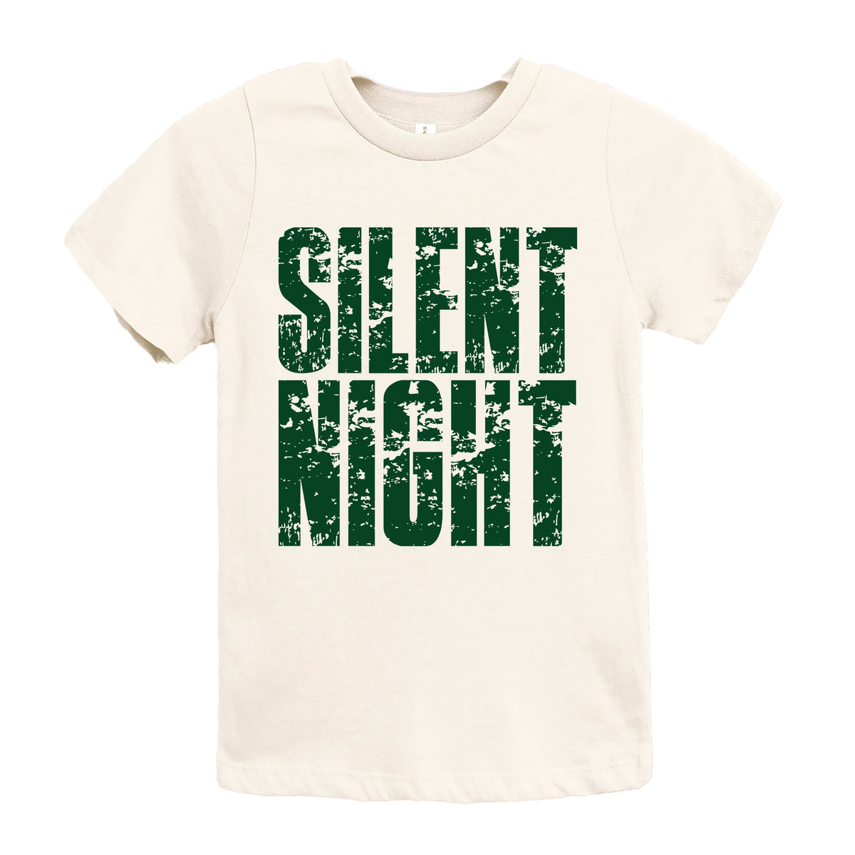 Silent Night Block Distressed - Youth Short Sleeve Graphic T-Shirt