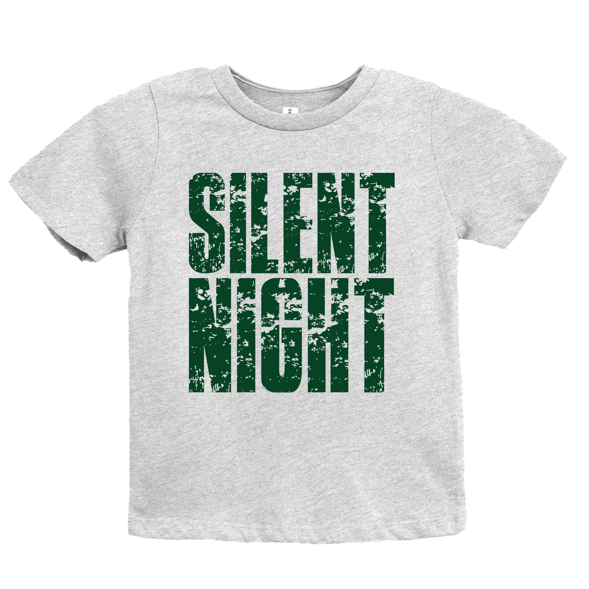 Silent Night Block Distressed - Youth Short Sleeve Graphic T-Shirt