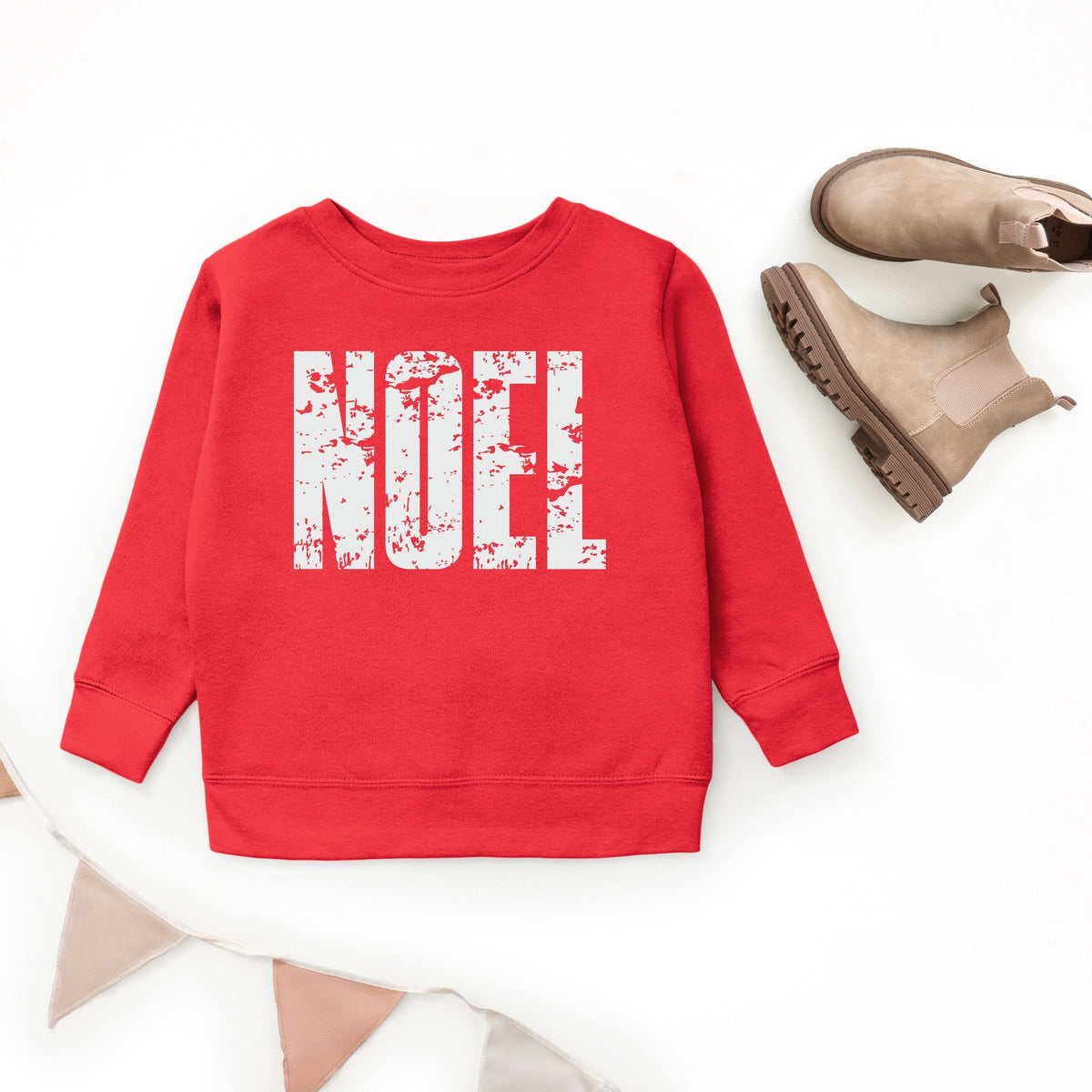 Noel Block Distressed - Youth Graphic Sweatshirt