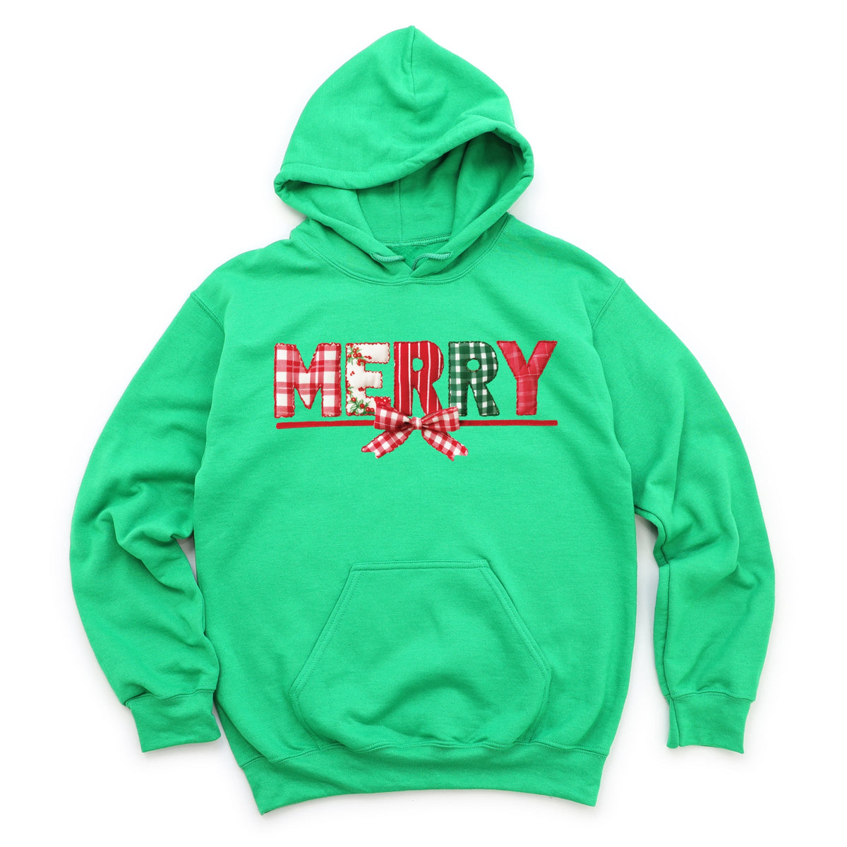 Merry Pattern Quilted Print - Women's Graphic Hoodie