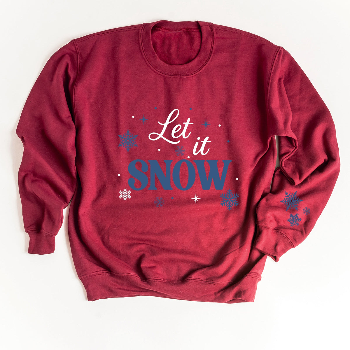 Let It Snow Snowflakes - Women's Graphic Sweatshirt