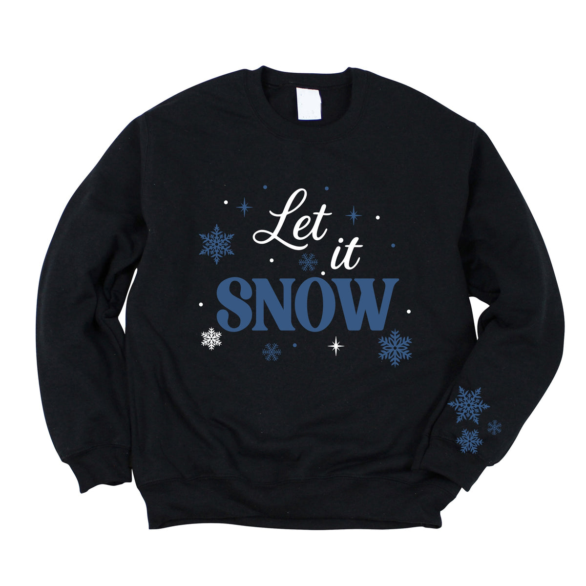 Let It Snow Snowflakes - Women's Graphic Sweatshirt